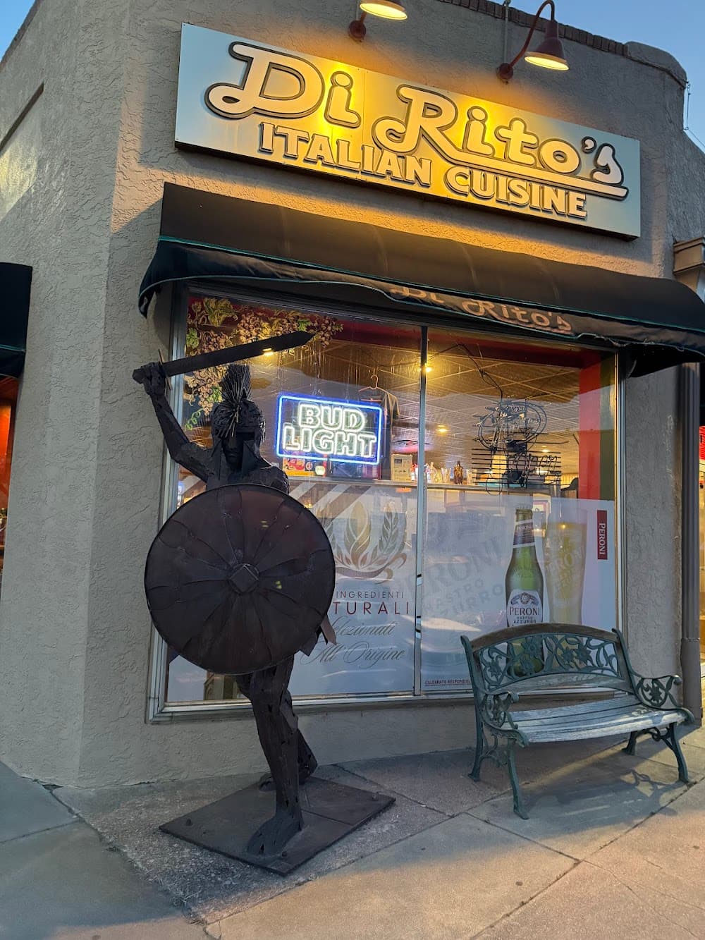 DiRito's Italian Restaurant on the corner of 3rd and Main