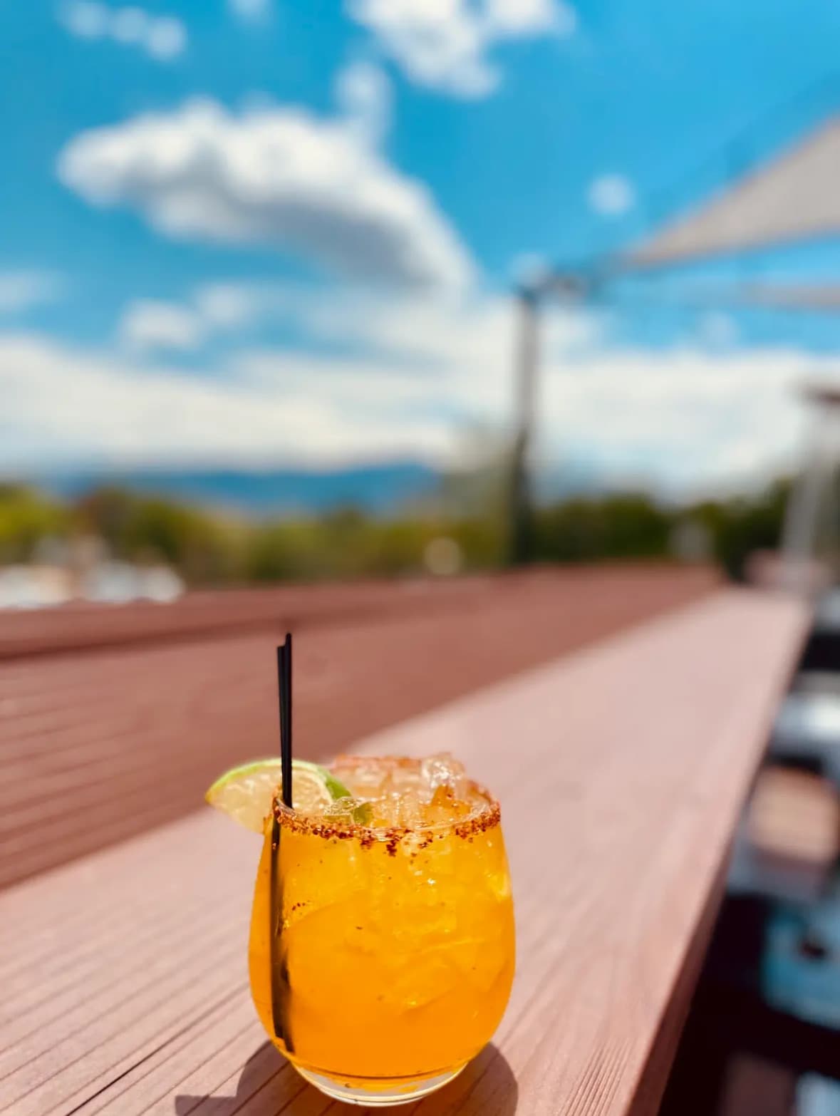 Craft cocktail at Whitewater Rooftop Social