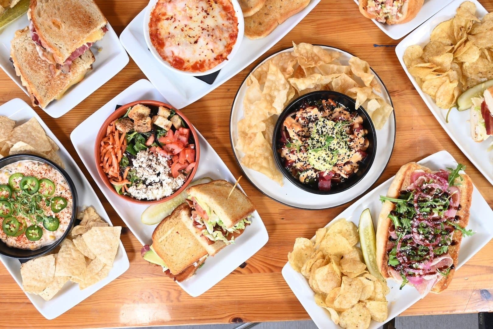 Panoramic mountain views from the rooftop patio at Whitewater Rooftop Social