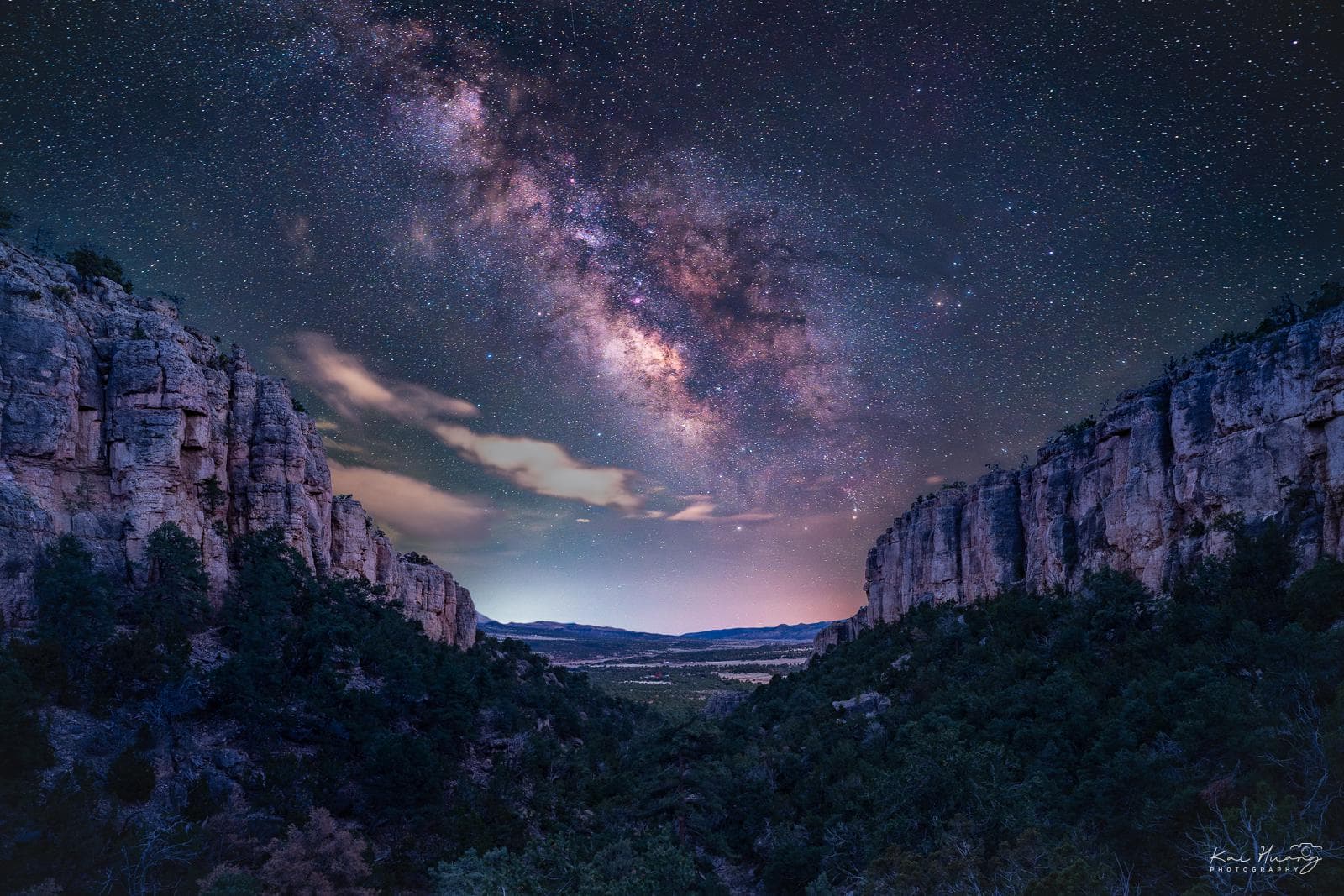 Night sky over Royal Gorge